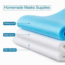 3-Layer Non Woven Fabric Meltblown Carbon Filte Cloth Kit for DIY Mouth Cover Waterproof Breathable Accessories