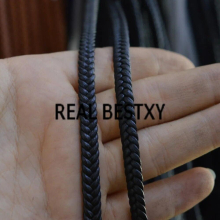 5m/lot 5x2mm fiber leather cords for bracelets making braided braided leather cords leather strips