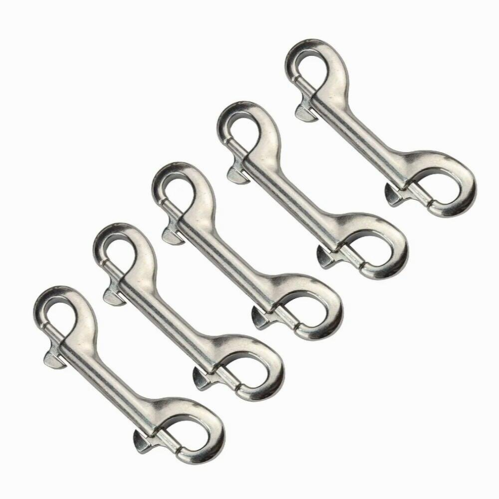 5Pcs Stainless Steel 316 Sucha Diving Double End Bolt Snap Hook Clips 90Mm 100Mm 115Mm Boat Hardware Double Ended Bolt Snap 885673738128