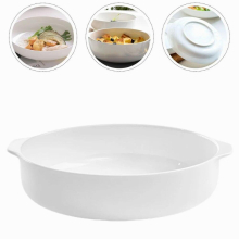 Roasting Dish Roasting Board Round Griddle Salad Storage Bowl Baking Dish Cake Baking Pans Binaural Plate Household Baking Tray