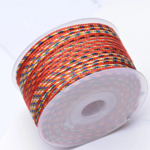 28 Meters 2mm Colorful Textile String Nylon Rope Thread Cord Strap For Jewelry Making Bracelet Necklace DIY