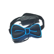 (Blue) LED Bow Tie For Christmas Rave Party Gift Novelty