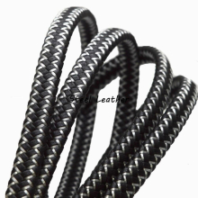 2m/lot Approx 12.2*6mm Wide Braided Flat Leather Rope Leather Cord For DIY Bracelet Jewelry Making Craft Accessories Leather