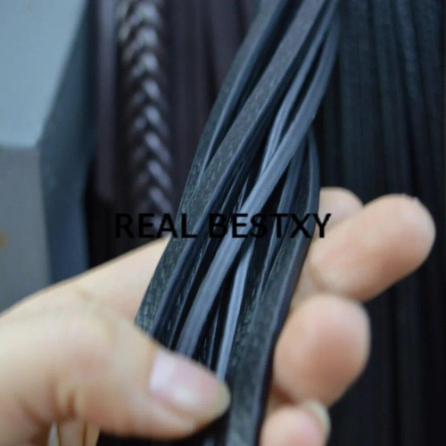 5m/lot 5*3mm wide leather strings flat leather threads for jewelry making bracelets leather strip with pattern 1