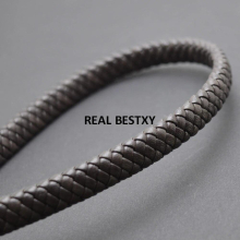2m/lot approx: 11*6mm brown Leather Cord Flat Braided Cord for Men Bracelet DIY Jewelry Making Accessories leather