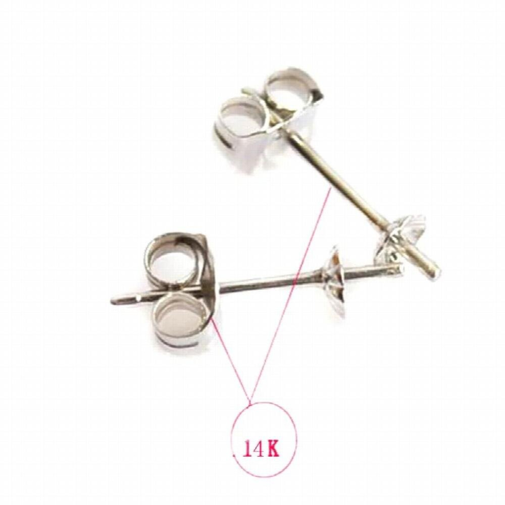 14K Solid Earring Stud