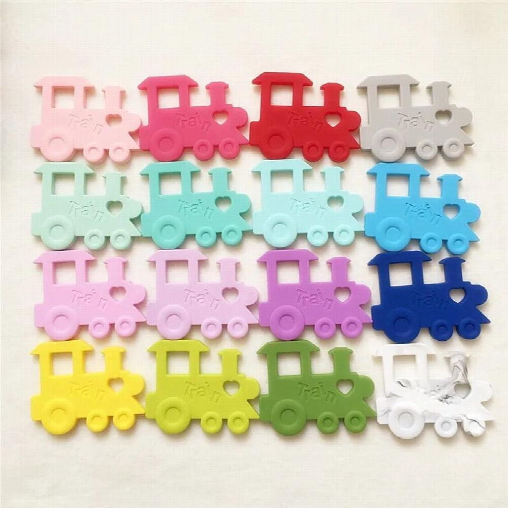 Chenkai 10PCS BPA Silicone Teether Baby Pacifier Dummy Teething Chewable Pendant Nursing Necklace Jewelry Accessories