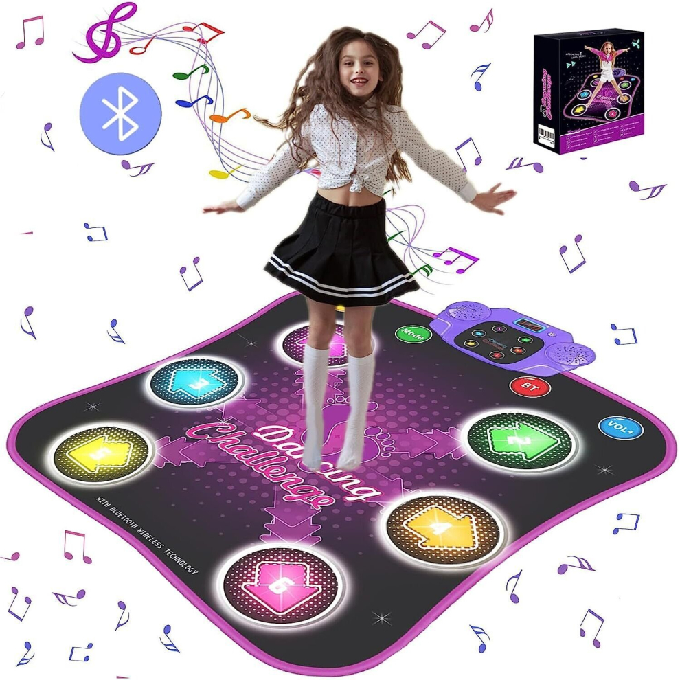 Dance Mat Toy LED Kids Electronic Dance Pad Musical Dancing Play Mat