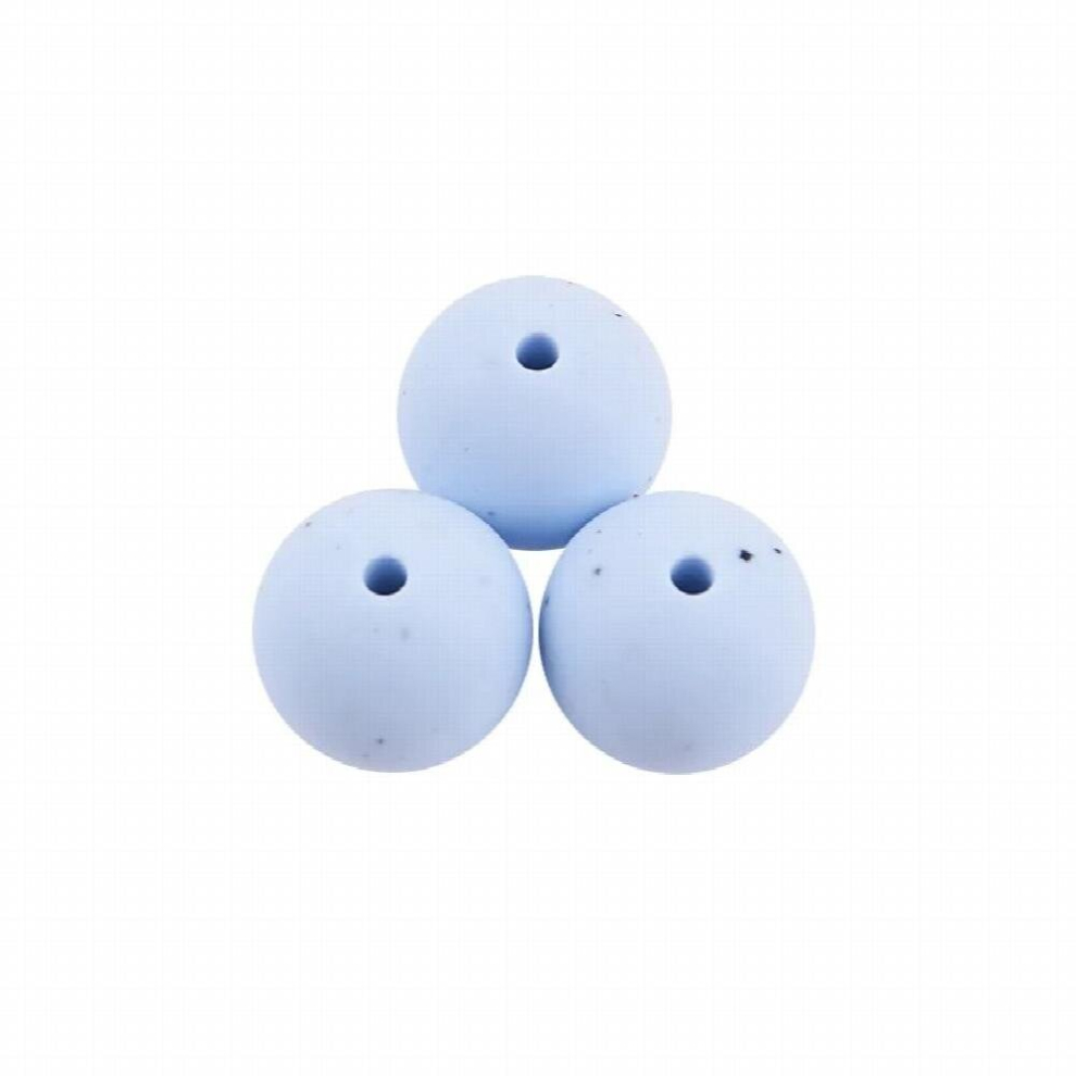 XUQIAN High 50pcs 15mm with Silicone Teething Beads for DIY Baby Necessities Pacifier Chain Accessories B0018
