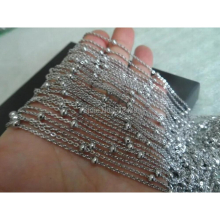 Fashon 10meter Lot Stainless Steel Women Fave Bead Link chain jewelry finding / Marking Chain DIY Necklace Nice