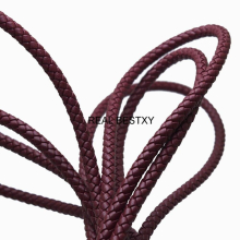 2 Meters/Lot Approx 6mm Purple-Red Leather Cord Leather Cord for Bracelet Jewelry Making Findings for Bracelets Necklace DIY