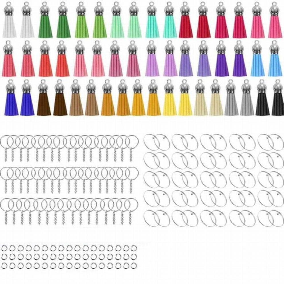 200Pcs Diy Round Acrylic Keychain Blanks Acrylic Clear Circle Discs Keychain Set For Diy Keychain Vinyl Crafting 885667911186