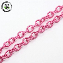 20Strands Oval Elastic Thread Chains Nylon Cord String Rope Cross Cable Chains for Jewelry Making Earrings Bracelet DIY Supplies