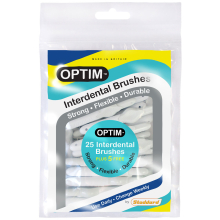 Icon Optim 0.6mm White Interdental Brushes Pack of 25 Plus 5 Free