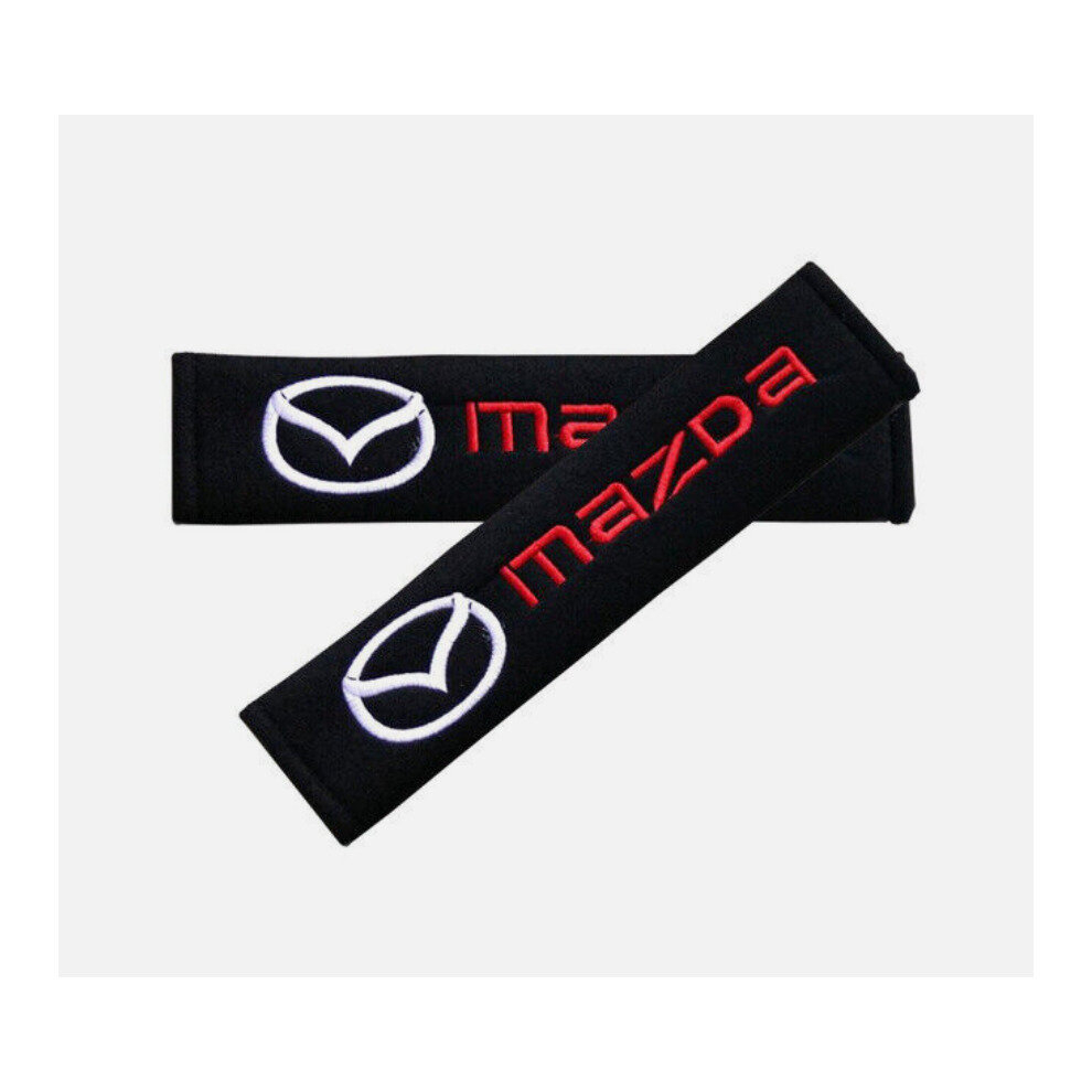 2Pcs Mazda Velvet Seat Belt Shoulder Pad Seat Belt Cover 4754135886003