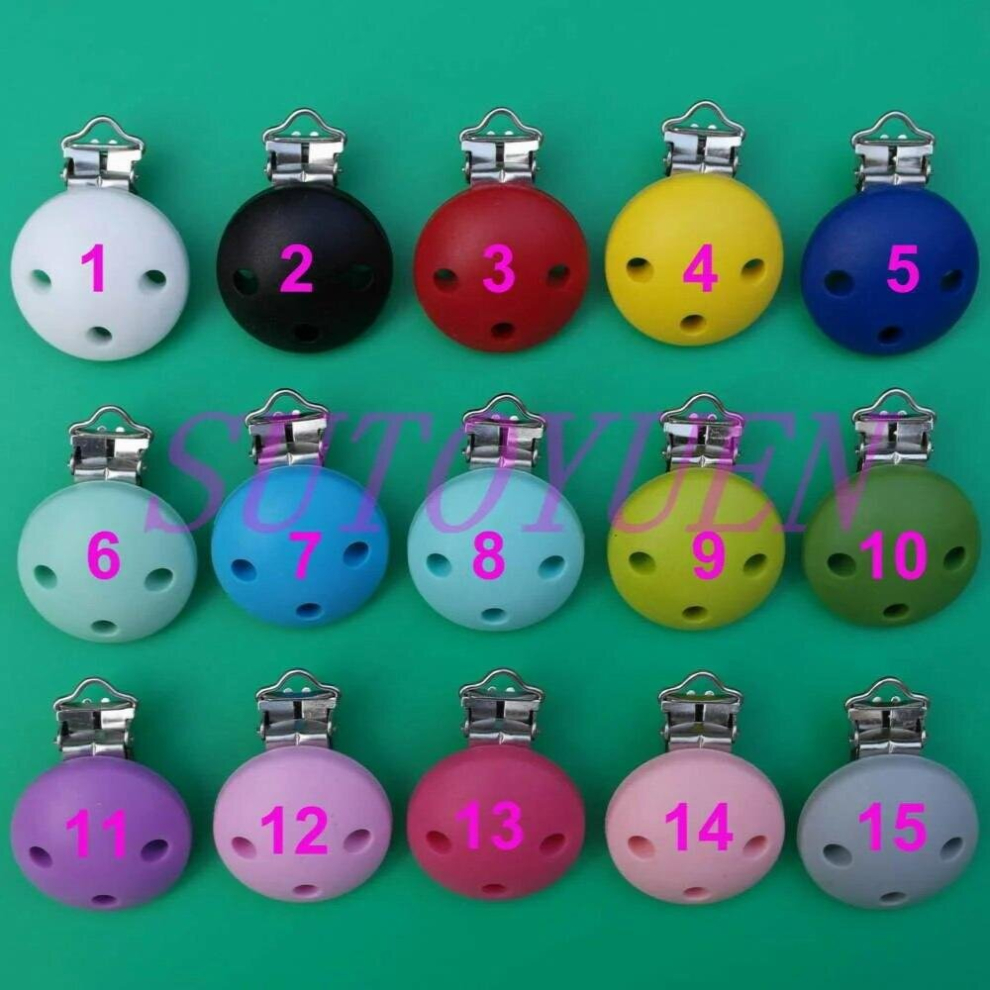 10pcs Silicone Suspender/Pacifier Clips Ecofriendly Non-toxic DIY Crafts Accessories Clip Adapters Attachments