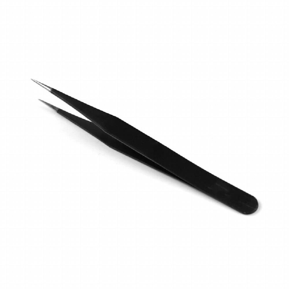 DIY Anti-Static Esd Stainless Steel Tweezers Maintenance Tools Industrial Precision Curved Straight Tweezers Repair Tools