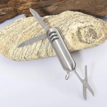 Mini Pocket with Scissor & Nail File Stainless Steel for Camping Outdoor