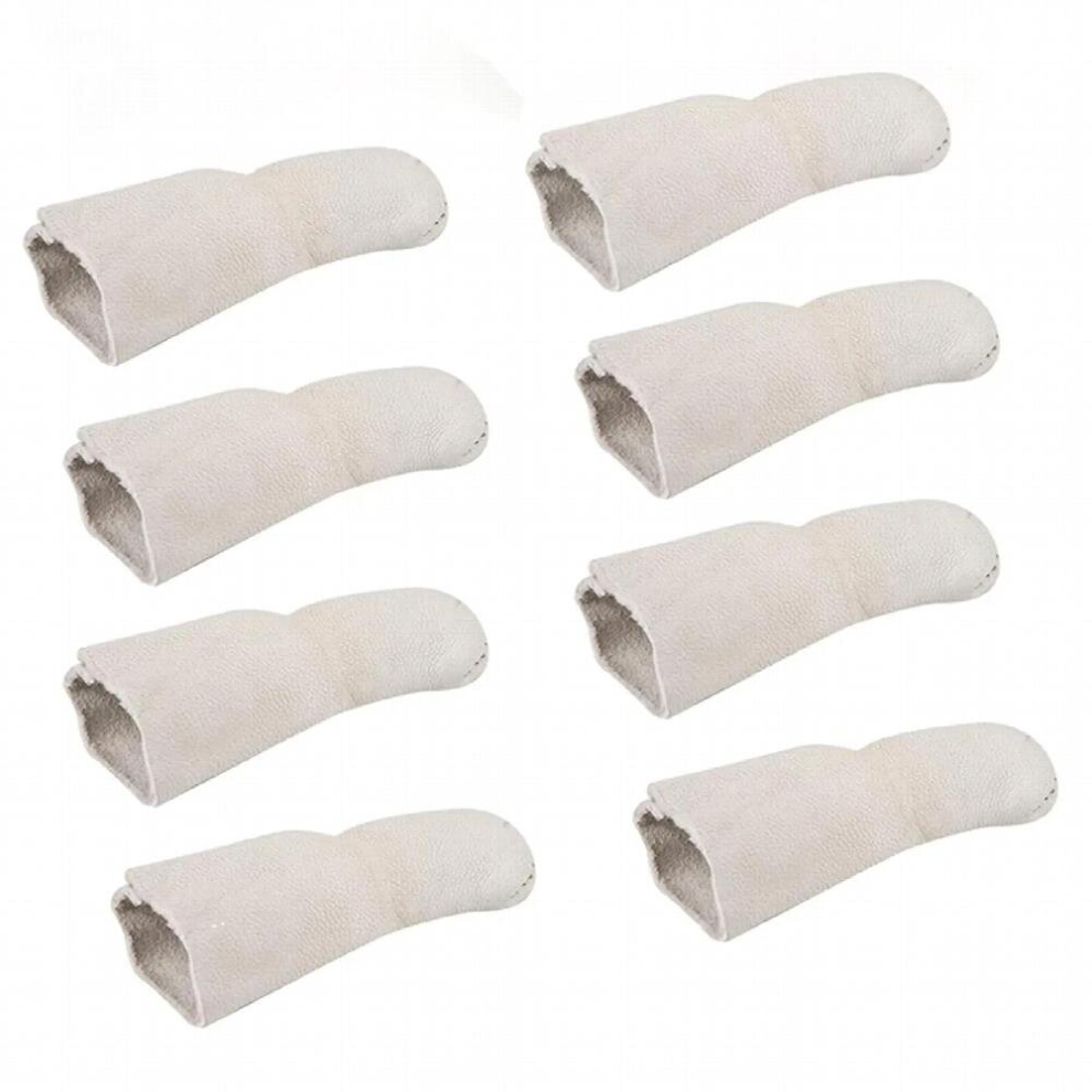 8x PU Finger Cots Fingertips Protective Cushion Wear Resistant Reusable Fingers Protective Sleeves Work Home Woodworking