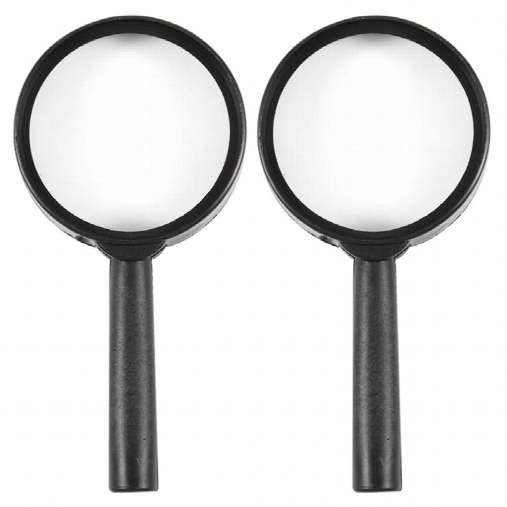 2X Handheld Plastic Frame 40Mm Lens 3X Magnifier Magnifying