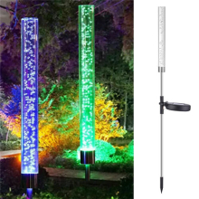 (1 Pcs) LED Solar Powered Acrylic Bubble Light Lawn Lamp