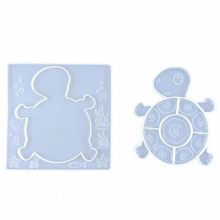 69HB Cartoon Puzzle Epoxy Mold DIY Animals Puzzle Game Children Jigsaw Animal Silicone Resin Mould for Kids Child