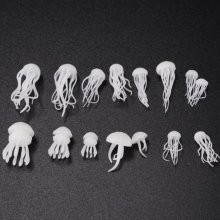 16 Pcs/set Epoxy Filling Material Crystal Ocean Resin 3D Mini Jellyfish Modeling