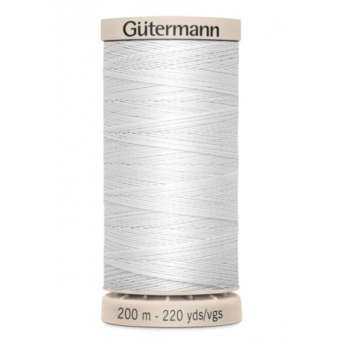 Gütermann Gutermann Fine Waxed Sewing Thread White 5709 - 200 Metres - each