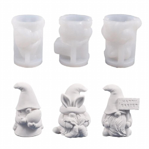 Epoxy Easter Gnome Ornaments Making Soap Melt Resin Clay Home Decorations 2