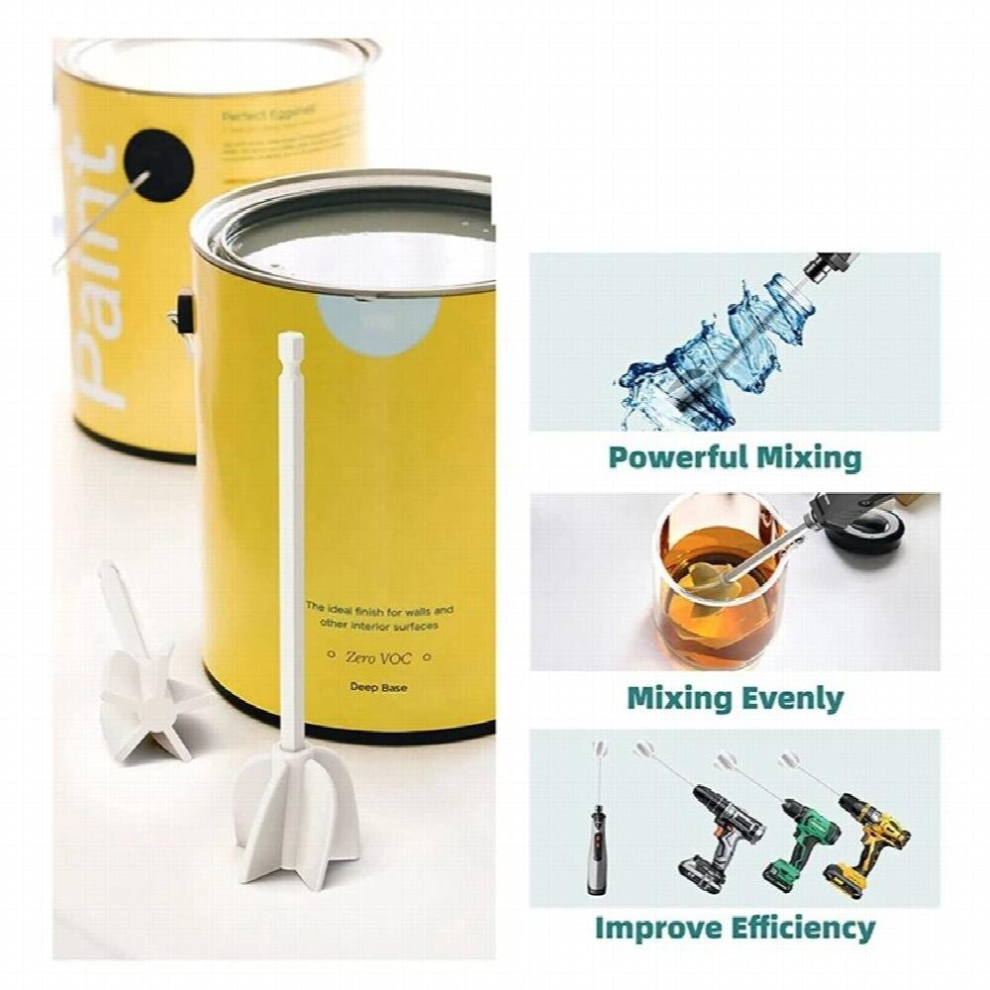 Resin Mixer Paddles,Epoxy Mixer Attachment For Mixing, Reusable Paint Mixer, Paint Stirrer Drill Attachment For Resin 885667950321