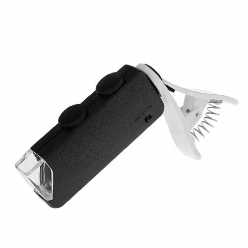 60-100X Universal LED Cellphone Microscope Magnifying Glass Magnifier