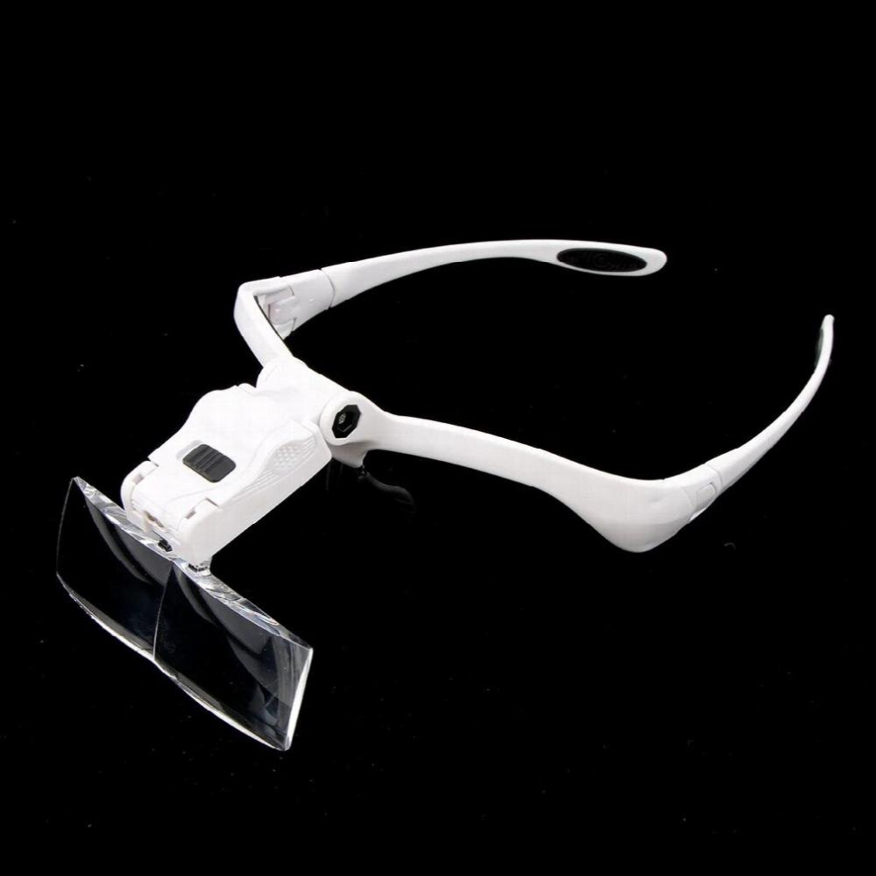 Head Magnifying Glasses Bracket 5 Interchangeable Loupe Hands Magnifier