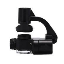 Acrylic Mobile Phone Microscope Optical Lens With LED Lights 90X Universal Zoom Micro Camera Magnifier Clip
