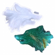 Stereo Wall Hanging Silicone Mould Wolfs Head Mold DIY Pendant