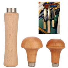 3pcs Wooden Handle for File Cutting Tool Craft DIY Hand Tools Woodworking Polishing Rust Proof Filing Tools Accessories