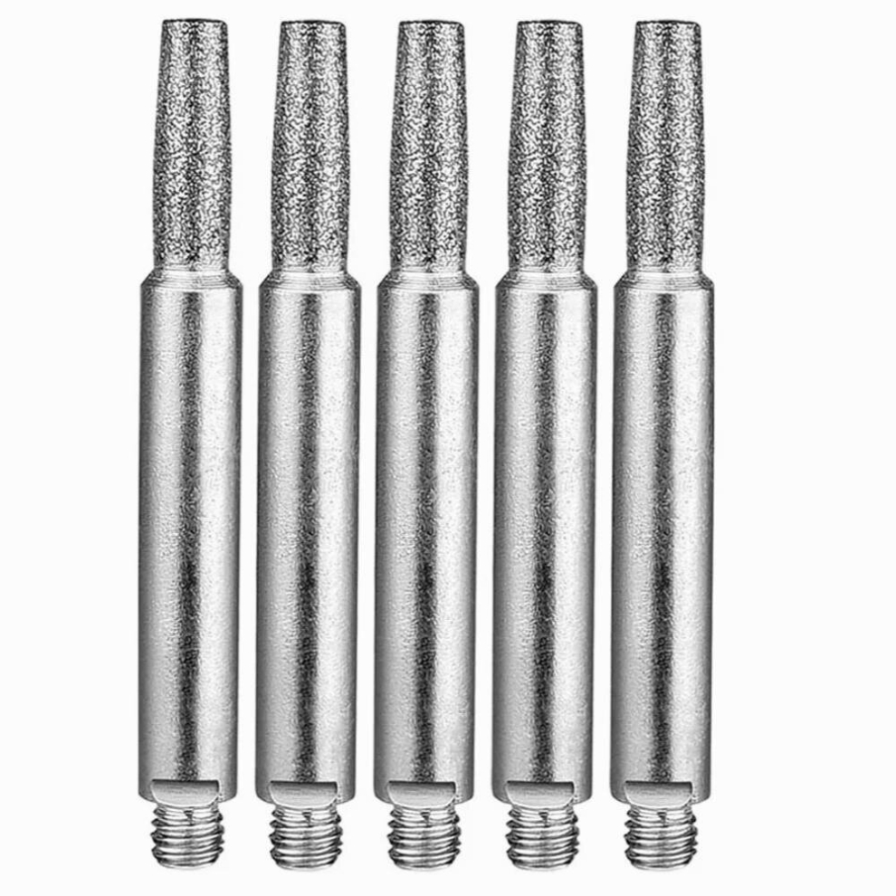 Chainsaw Sharpening Stone, Chainsaw Grinding Stone, 5Pcs High Hardness Diamond Chainsaw Sharpener - Burr Stone File 885667955326