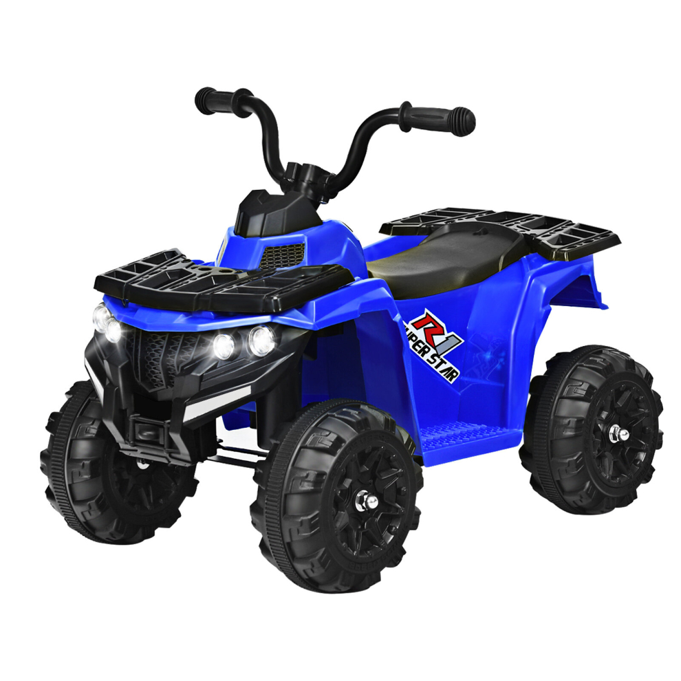 6V Electric Ride on Quad Bike Kids Vehicle Toy w/ Headlight Battery Powered