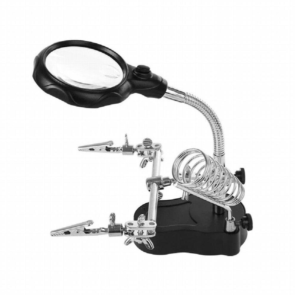 Third Hand Helping Welding Equipment Magnifier Soldering Stand For Soldering Iron Desktop Soldering Holder Auxiliary Repair Tool 885667946188