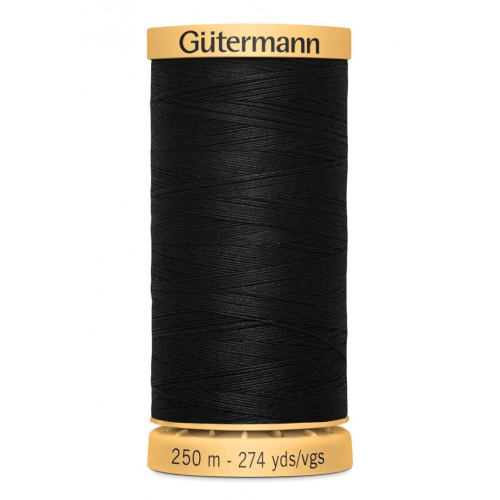 Gütermann Gutermann Cotton Sewing Thread Black 5201 - 250 Metres - each