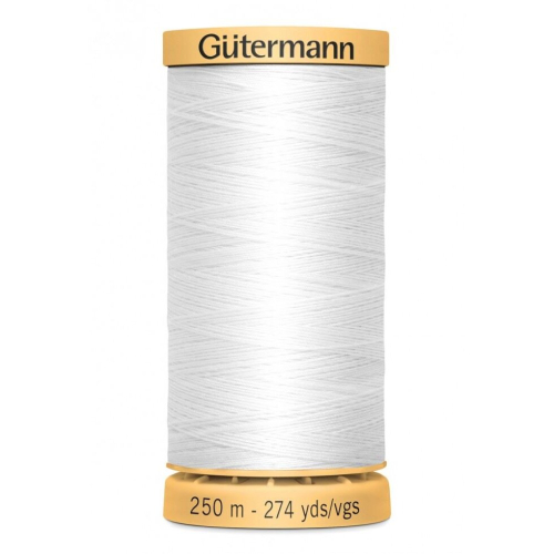Gütermann Gutermann Cotton Sewing Thread White 5709 - 250 Metres - each