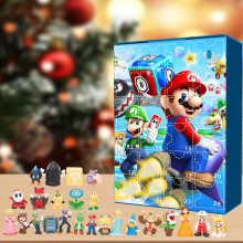 Super Mario Advent Kalender Kerst 24 Dagen Aftellen Blind Box Speelgoed Model Gift