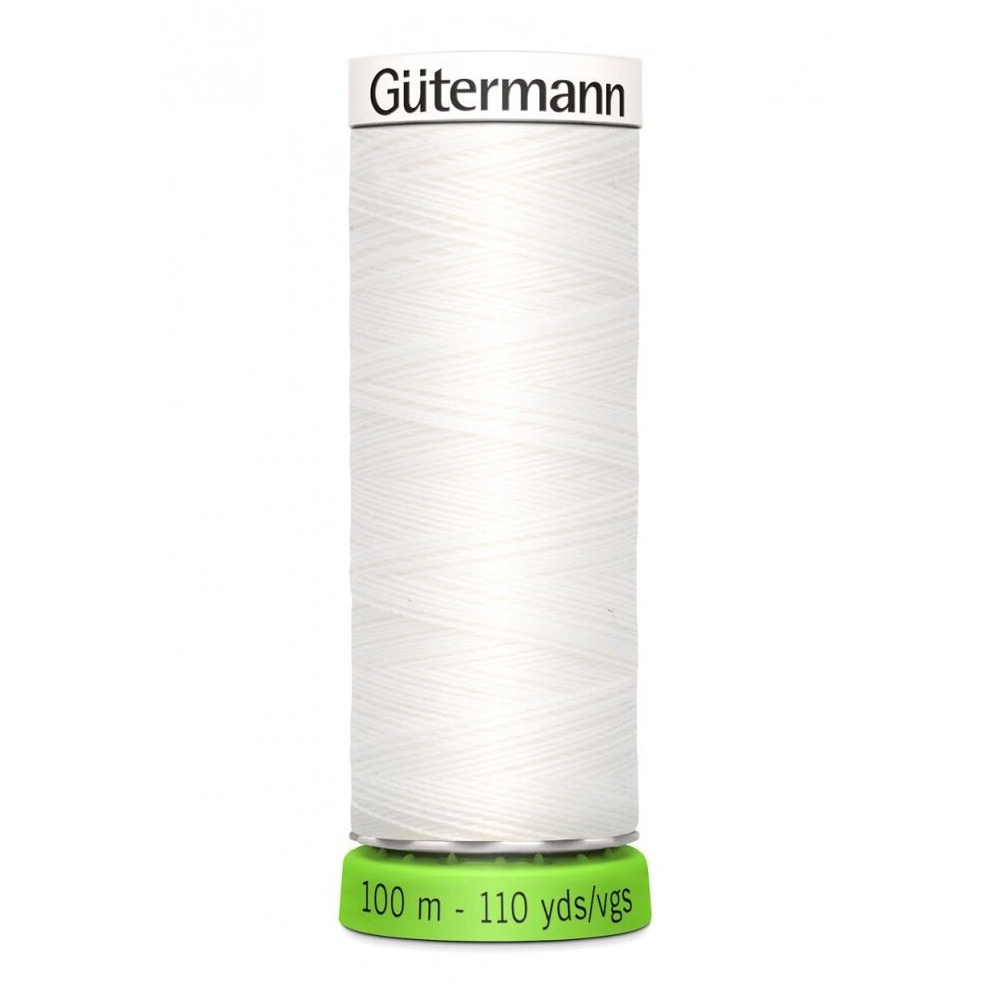 Gutermann Recycled Eco Sewing Thread 800 White - 100 Metres - each