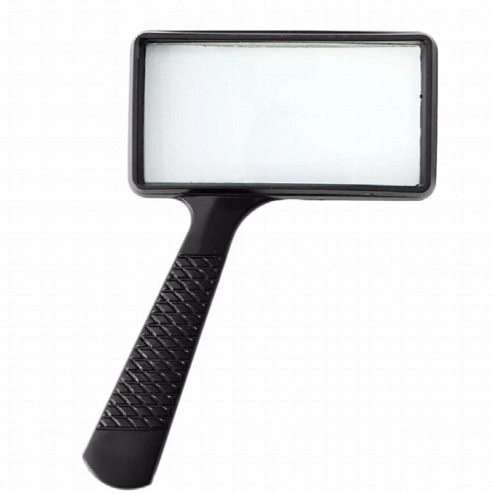 Large Handheld Rectangular Magnifier Magnifying Glass Loupe For Reading Jewelry