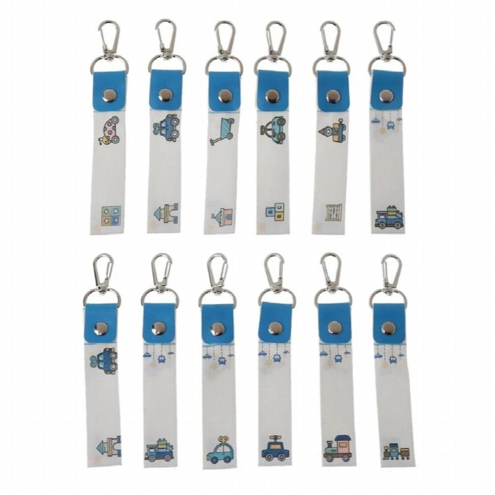 12Pcs Kids Handwritten Customizable Id Labels Keychain For Identification For Child Bags Clothing And All Personal Items 885667938039