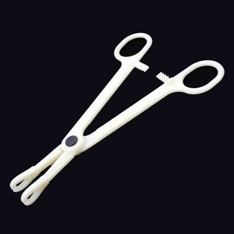 1Pc Belly Body Piercing Puncture Tool Forcep Professional Tool Acrylic Open Triangle Close Ring Needle Pipe Clamp Plier Tweezers