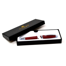 Cross Aventura Fire Engine Chrome Trim Red Ballpoint Pen - Black Ink