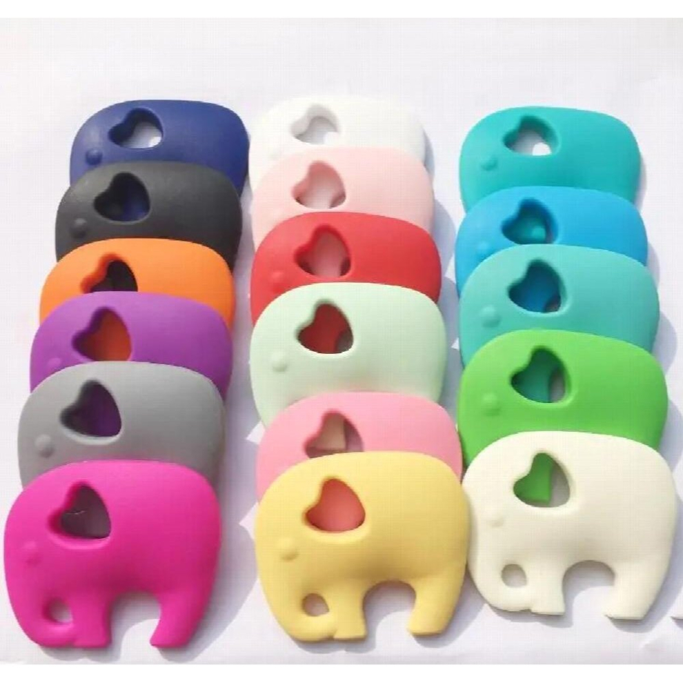 Silicone Teethers 5pcs Baby Giraffe Elephant Owl Teether BPA Silicone Chew Charms Baby Teething Toys Food Silicone