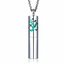 316L Stainless Steel Gawu Tube Perfume Pendant Aromatherapy Openable Girl Boy Pendant Necklace Jewley