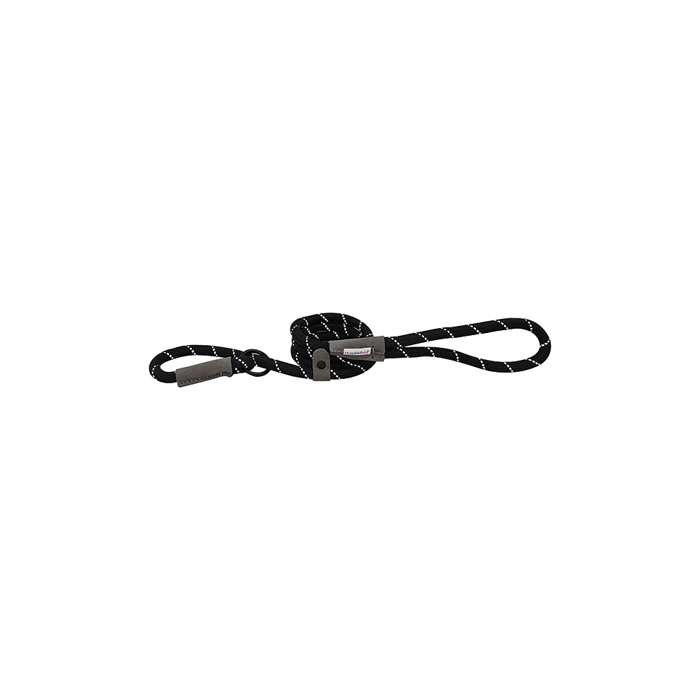 Hugglepets (, 100 X 0.8 Cm) Reflective Rope Slip Dog Lead Black