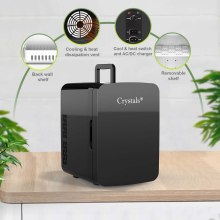(10L Mini Fridge BLACK) 10L Mini Electric Fridge for Office, Car, and Home